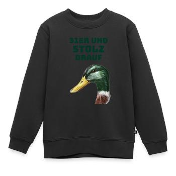 31er und stolz drauf - Kinder Premium Organic Sweatshirt - Schwarz - Vorne - AI Model Kid Female (0cm)