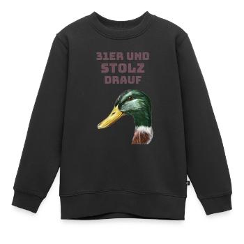 31er und stolz drauf - Kinder Premium Organic Sweatshirt - Schwarz - Vorne - AI Model Kid Female (0cm)