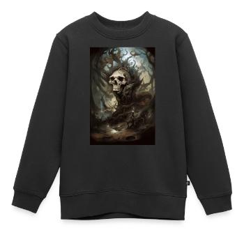 Under the Earth 3 - Kids Premium Organic Sweatshirt - black - Front - AI Model Kid Female (0cm)