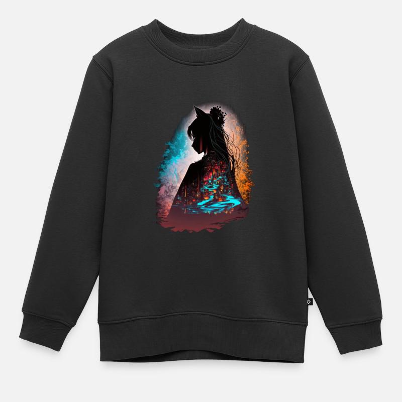 Der Schatten von Tokio | Shadows Unleashed - Kinder Premium Organic Sweatshirt - Schwarz
