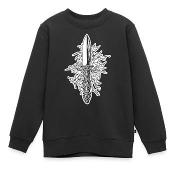 Knife Cutler Knife Lover - Kids Premium Organic Sweatshirt - black - Front - AI Model Kid Female (0cm)