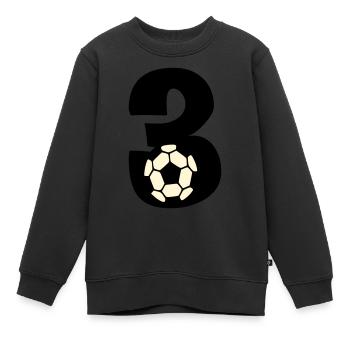 I'm already 3! - Kids Premium Organic Sweatshirt - black - Front - AI Model Kid Female (0cm)