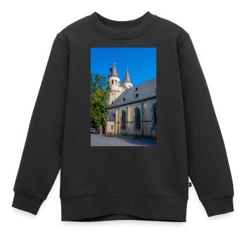 bâtiment historique école secondaire Ratsgymnasium - Sweat Premium enfant bio - noir - Devant - AI Model Kid Female (0cm)