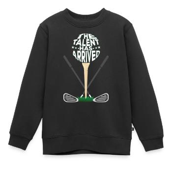 Das Talent ist da - Kinder Premium Organic Sweatshirt - Schwarz - Vorne - AI Model Kid Female (0cm)