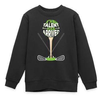 Das Talent ist da - Kinder Premium Organic Sweatshirt - Schwarz - Vorne - AI Model Kid Female (0cm)