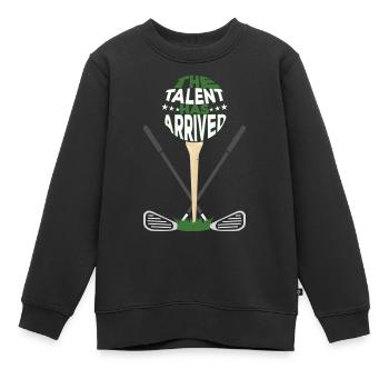 Das Talent ist da - Kinder Premium Organic Sweatshirt - Schwarz - Vorne - AI Model Kid Female (0cm)