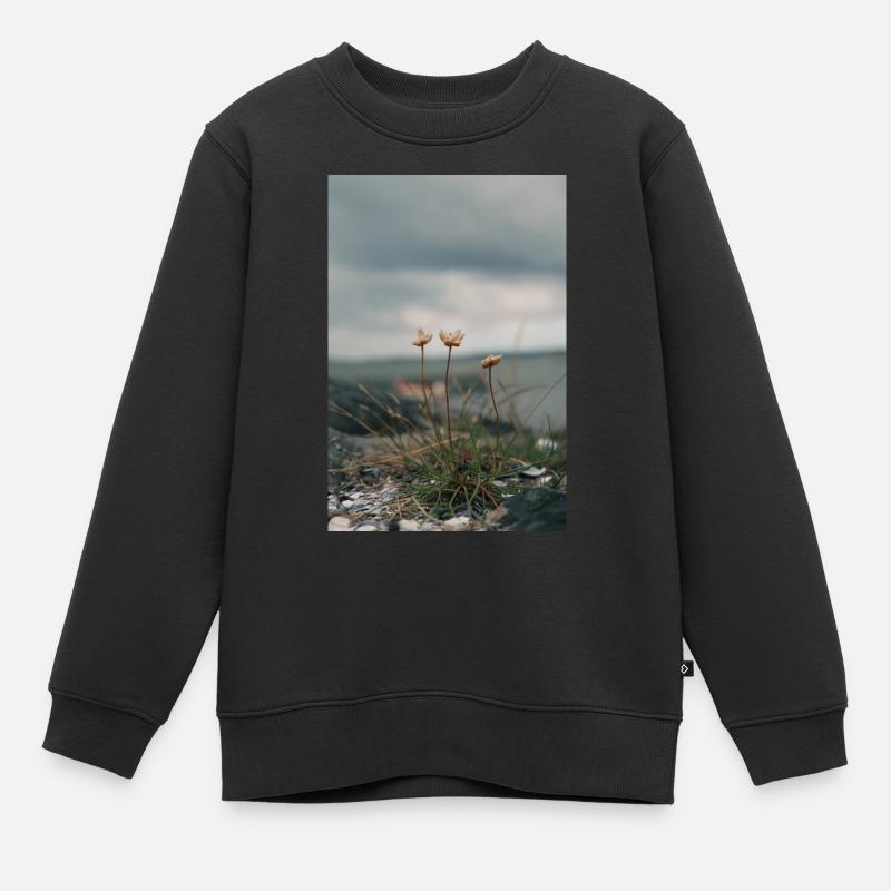 océan - Sweat Premium enfant bio - noir