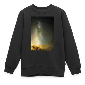 Raum - Kinder Premium Organic Sweatshirt - Schwarz - Vorne - AI Model Kid Female (0cm)