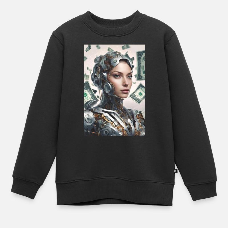 Artificial intelligence, the winning combination - Kids Premium Organic Sweatshirt - black