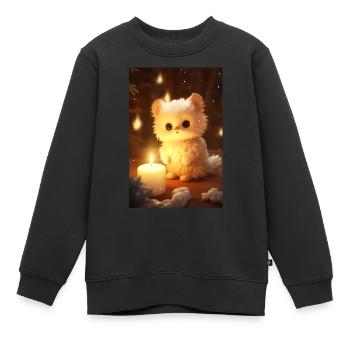 Petite créature fantastique - Sweat Premium enfant bio - noir - Devant - AI Model Kid Female (0cm)