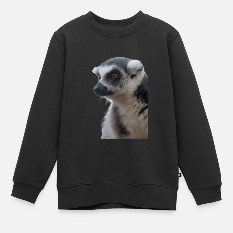 Lemurien - Sweat Premium enfant bio - noir