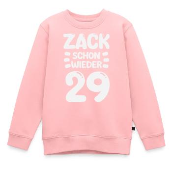 Zack schon wieder 29! Geburtstag - Kinder Premium Organic Sweatshirt - Rosa - Vorne - AI Model Kid Female (0cm)