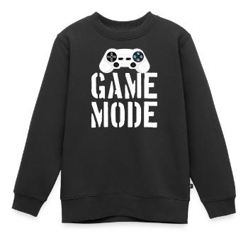 Game Mode - Kinder Premium Organic Sweatshirt - Schwarz - Vorne - AI Model Kid Female (0cm)