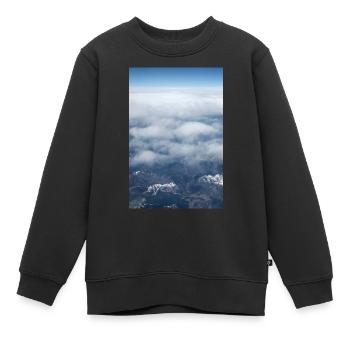 Formations nuageuses et Alpes près de la Zugspitze - Sweat Premium enfant bio - noir - Devant - AI Model Kid Female (0cm)