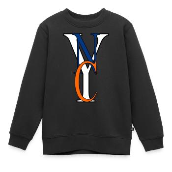NYC Logo - Kinder Premium Organic Sweatshirt - Schwarz - Vorne - AI Model Kid Female (0cm)