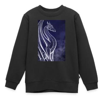 Dragon - Kinder Premium Organic Sweatshirt - Schwarz - Vorne - AI Model Kid Female (0cm)