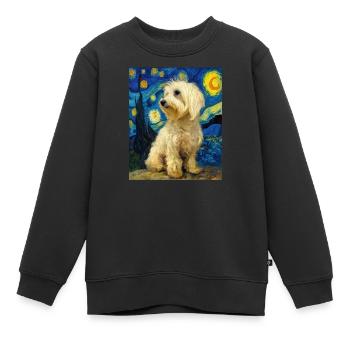 Havanais - Sweat Premium enfant bio - noir - Devant - AI Model Kid Female (0cm)