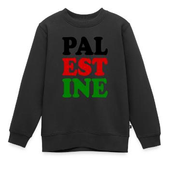Palestina - Kinder Premium Organic Sweatshirt - Schwarz - Vorne - AI Model Kid Female (0cm)
