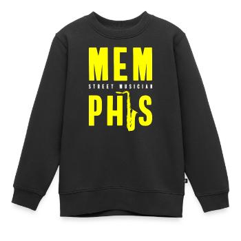 Musiker Künstler Lifestyle Entertainer - Kinder Premium Organic Sweatshirt - Schwarz - Vorne - AI Model Kid Female (0cm)