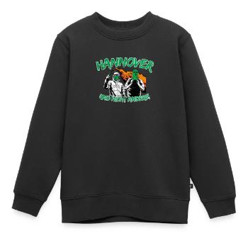 Hannover und nicht anders UPDATE - Kinder Premium Organic Sweatshirt - Schwarz - Vorne - AI Model Kid Female (0cm)