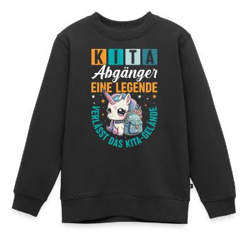 Kindergarten Kita Abgänger 2024 - Kinder Premium Organic Sweatshirt - Schwarz - Vorne - AI Model Kid Female (0cm)