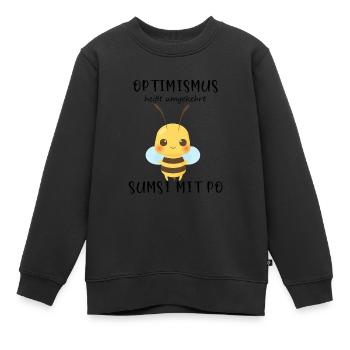 Biene Optimismus Sumsi mit Po - Kinder Premium Organic Sweatshirt - Schwarz - Vorne - AI Model Kid Female (0cm)