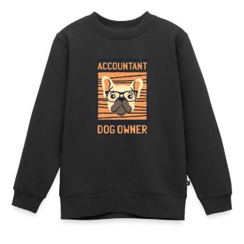 Buchhalter Buchhaltung fiananzamt - Kinder Premium Organic Sweatshirt - Schwarz - Vorne - AI Model Kid Female (0cm)