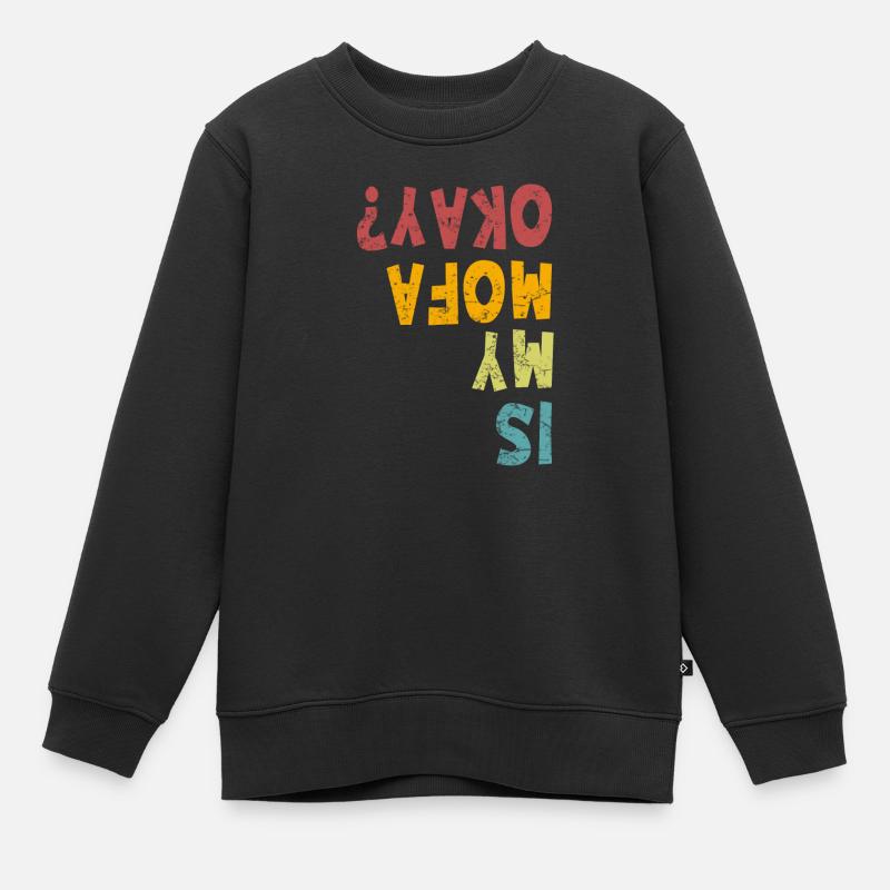 Mofa Geschenkidee - Kinder Premium Organic Sweatshirt - Schwarz
