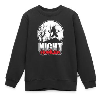 Wolf Halloween Märchen - Kinder Premium Organic Sweatshirt - Schwarz - Vorne - AI Model Kid Female (0cm)