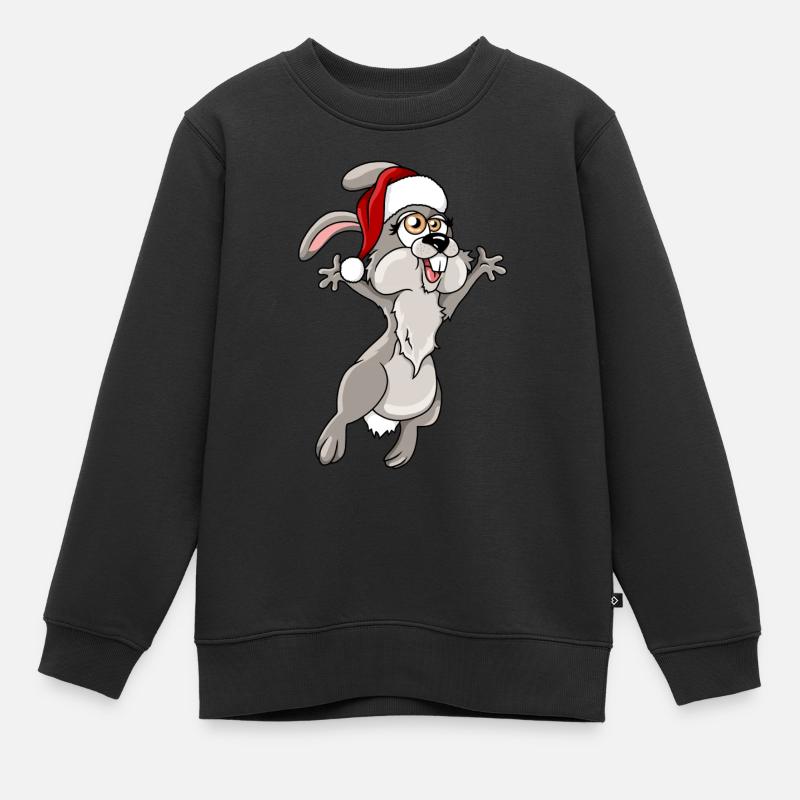 Sweet aime Noël - Sweat Premium enfant bio - noir
