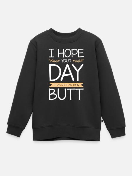 Blagues drôles - Sweat Premium enfant bio - noir