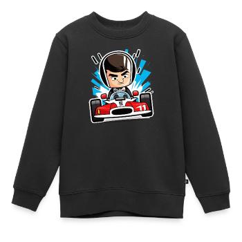Geschwindigkeits-Dämonen - Kinder Premium Organic Sweatshirt - Schwarz - Vorne - AI Model Kid Female (0cm)