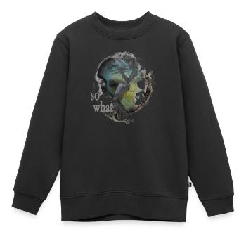 Jazz "so what" - Kinder Premium Organic Sweatshirt - Schwarz - Vorne - AI Model Kid Female (0cm)