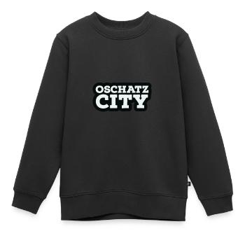 Oschatz - City - Kinder Premium Organic Sweatshirt - Schwarz - Vorne - AI Model Kid Female (0cm)