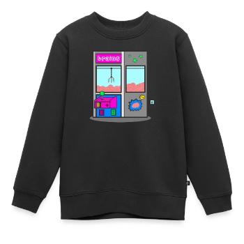 Gehirn Spiel Greifautomat Greifer Kirmes Automat - Kinder Premium Organic Sweatshirt - Schwarz - Vorne - AI Model Kid Female (0cm)