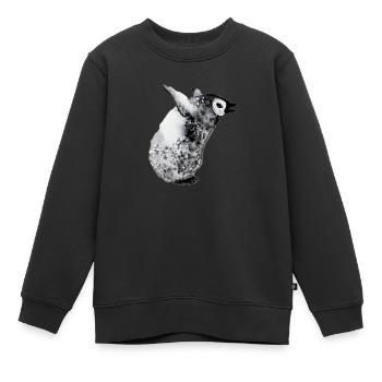 Weinender Pinguinbaby - Kinder Premium Organic Sweatshirt - Schwarz - Vorne - AI Model Kid Female (0cm)