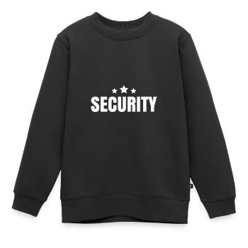 Security Bouncer Security Man Security - Kids Premium Organic Sweatshirt - black - Front - AI Model Kid Female (0cm)