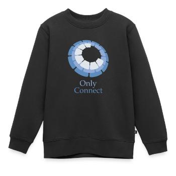 Einzigartige Verbindung - Kinder Premium Organic Sweatshirt - Schwarz - Vorne - AI Model Kid Female (0cm)