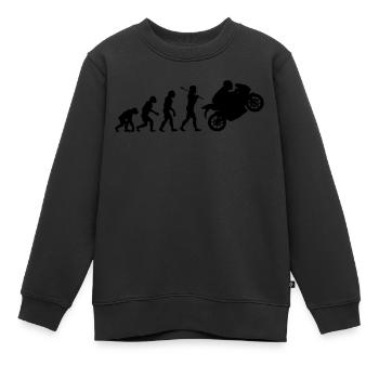 Biker Evolution - Kinder Premium Organic Sweatshirt - Schwarz - Vorne - AI Model Kid Female (0cm)