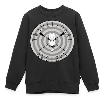 traditionelles Bogenschießen, Bogenschütze, Shirt - Kinder Premium Organic Sweatshirt - Schwarz - Vorne - AI Model Kid Female (0cm)