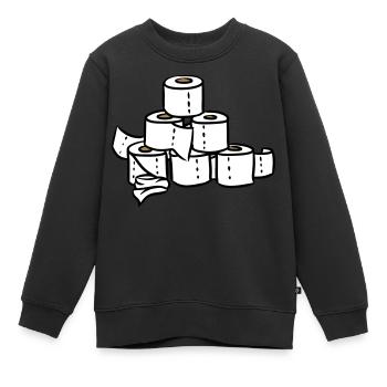 PQ Tour pyramide de corona Hamsters pandémie - Sweat Premium enfant bio - noir - Devant - AI Model Kid Female (0cm)