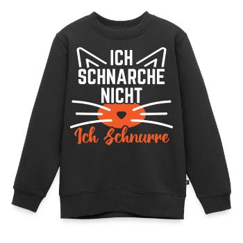 Schlafen Faultier - Kinder Premium Organic Sweatshirt - Schwarz - Vorne - AI Model Kid Female (0cm)