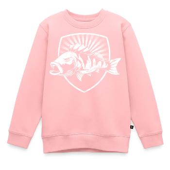 Pêcheur armoirie - Sweat Premium enfant bio - rose - Devant - AI Model Kid Female (0cm)