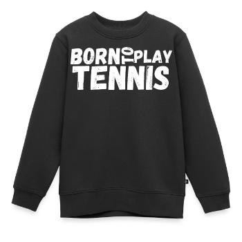 tennis / Tennis / Tennis / Tennis / Tennis jouer - Sweat Premium enfant bio - noir - Devant - AI Model Kid Female (0cm)