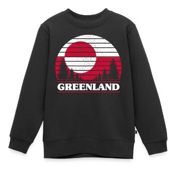 Grönland - Kinder Premium Organic Sweatshirt - Schwarz - Vorne - AI Model Kid Female (0cm)