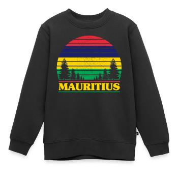 Maurice - Sweat Premium enfant bio - noir - Devant - AI Model Kid Female (0cm)