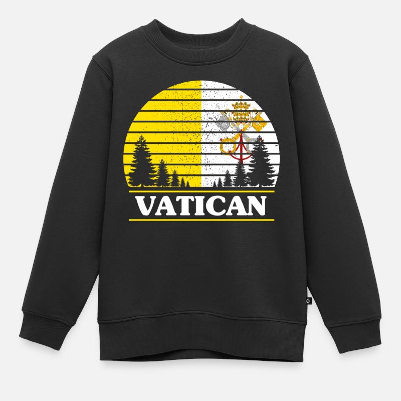 Vatican - Sweat Premium enfant bio - noir