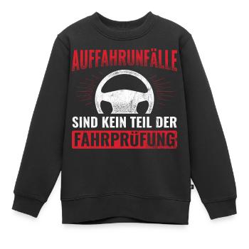 Auffahrunfälle Kein Teil Fahrprüfung Fahrschule - Kinder Premium Organic Sweatshirt - Schwarz - Vorne - AI Model Kid Female (0cm)