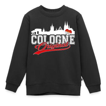 Cologne Original - Kölner Original Kölle - Kinder Premium Organic Sweatshirt - Schwarz - Vorne - AI Model Kid Female (0cm)