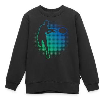 Tennisspielen Herren Damen Tennis Tennis spielen - Kinder Premium Organic Sweatshirt - Schwarz - Vorne - AI Model Kid Female (0cm)